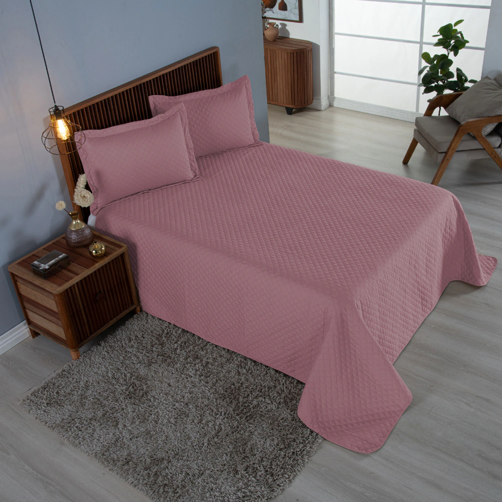 Kit Cobre Leito Matelado Comfort — Microfibra