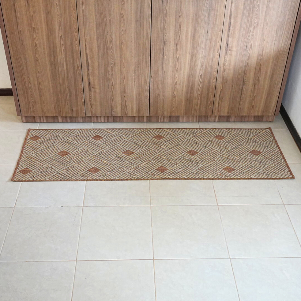 Tapete Passadeira Antiderrapante Sisal – Terracota