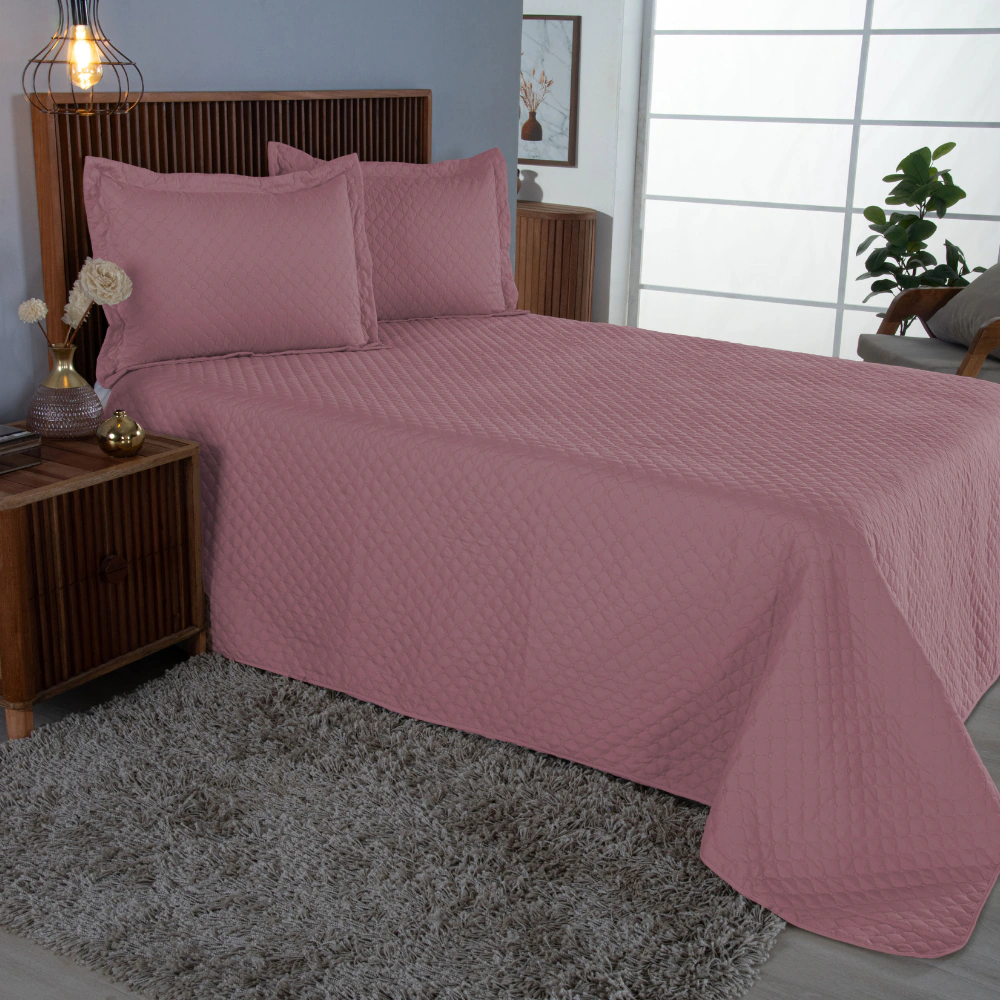 Kit Cobre Leito Matelado Comfort — Microfibra