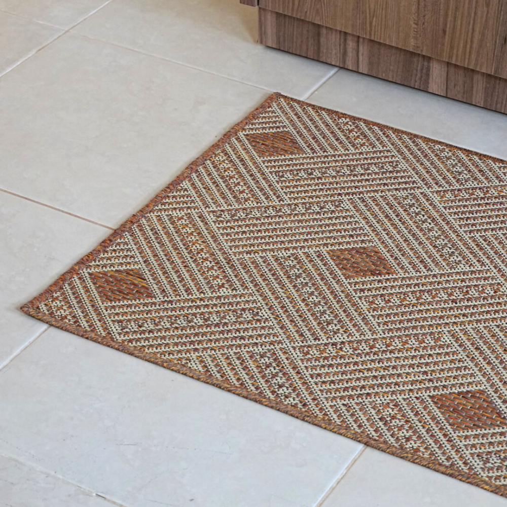 Tapete Passadeira Antiderrapante Sisal – Terracota
