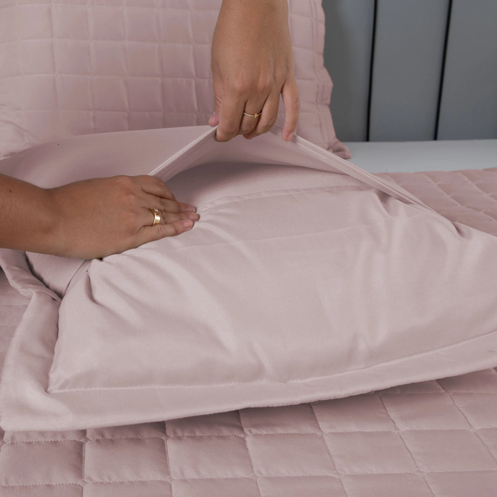 Porta-Travesseiro Matelado | Microfibra Soft | Aba Americana | Linha Soft